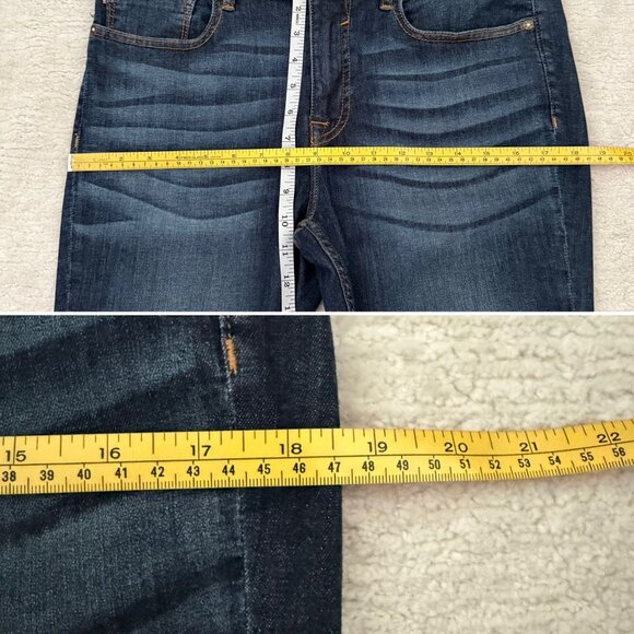 Womens Vigoss Marley Skinny Leg Blue Jeans Whiskered Distressed Look Size 31 US - Picture 11 of 13